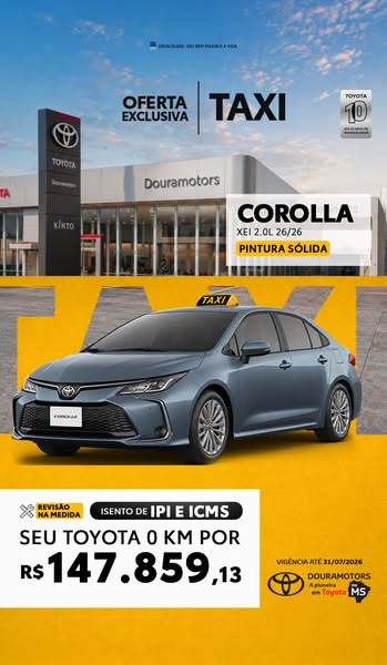 Oferta com apelo visual ao taxista